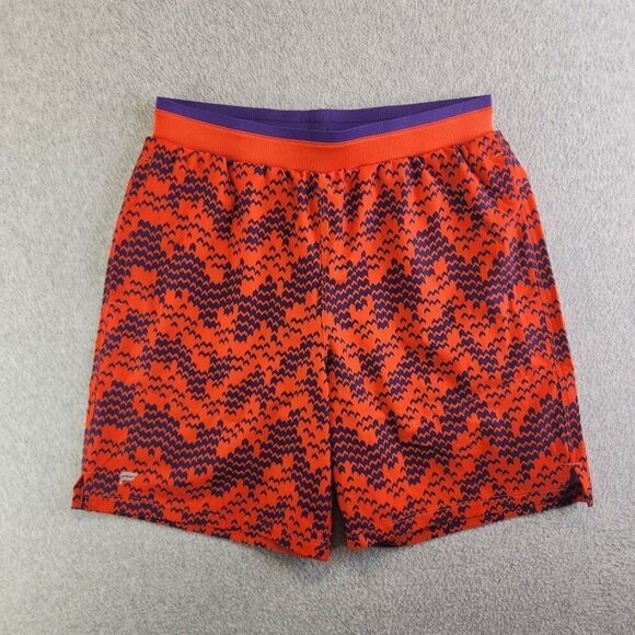Fabletics Shorts Mens S Red Purple Fundamental II Boxer Lined 7" Training Gym - Picture 15 of 16